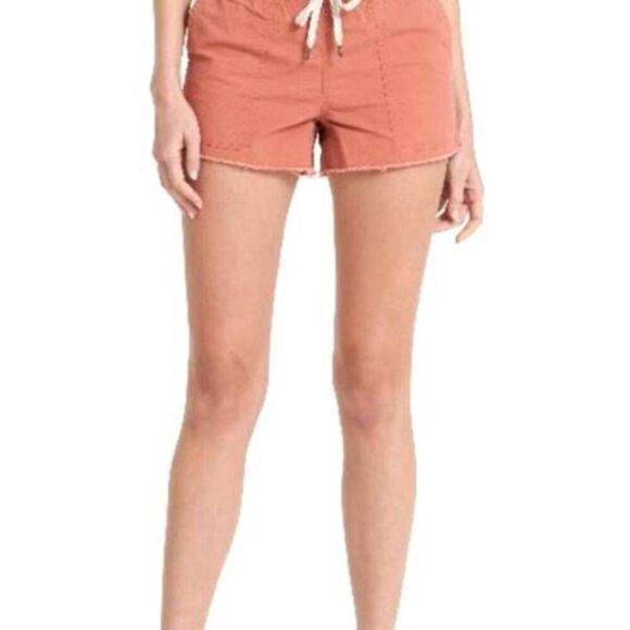 Vuori Pants - Vuori Vintage Ripstop Short Cinnamon Terracotta Orange Raw Hem Gorpcore SZ S